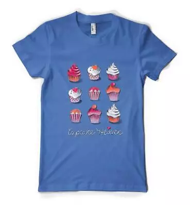 Buy Free Personalisation Cupcake Heaven Food Dessert Baking Adult And Kids T-shirt • 12.99£