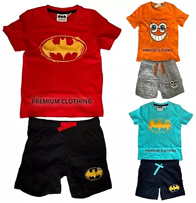 Buy SALE!! Boys Kids Tracksuits Set T-Shirt Shorts Joggers Top Bottom Summer Pockets • 4.99£