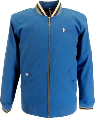 Buy Lambretta Mens Fashion Designer Triple Tip Monkey Jacket In Dark Blue In UK Size • 45£