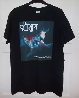 Buy The Script ~ No Sound Without Silence 2015 Double Sided Tour T Shirt ~ Medium • 19.99£