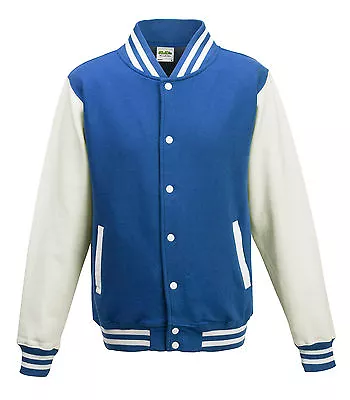 Buy NEW Mens Varsity Letterman College Jacket - S, M, L, XL XXL - Baseball Jacket • 17.99£