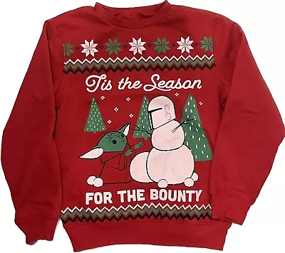 Buy Star Wars Grogu Baby Yoda Christmas Sweatshirt Youth Large L It’s The Season • 15.74£