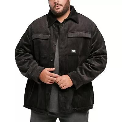 Buy Urban Classics - Corduroy Shirt Jacket Black • 74.90£