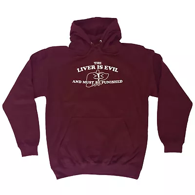 Buy The Liver Is Evil And Must Be Punished - Novelty Clothing Funny Hoodies Hoodie • 24.95£