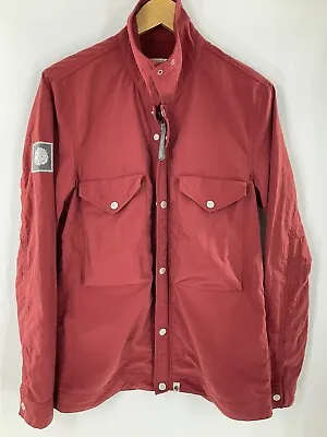 Buy Pretty Green Dark Red Mod Lightweight Jacket Over Shirt Size S Casual Terrace D6 • 24.69£