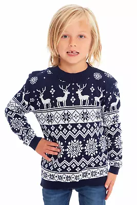 Buy Mens Women Kids Family Christmas Jumper Unisex Xmas Novelty Knitted Sweaters • 11.99£