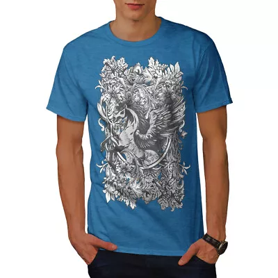 Buy Wellcoda Epic Unicorn Horse Mens T-shirt, Mythical Graphic Design Printed Tee • 15.99£