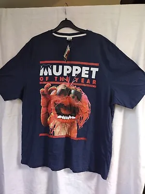 Buy Muppet Of The Year T-Shirt ~ Animal From Muppets ~ Size XXL Navy ~ BNWT ~ Disney • 6£