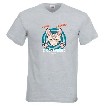 Buy I Came I Purred I Conquered Novelty Pet Cat T Shirt Various Colours And Sizes • 8.99£
