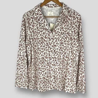 Buy MATALAN Time To Dream Womens Lounge Top Animal Print SIZE 20-22 (XL) NEW • 10.95£