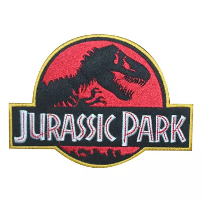 Buy JURASSIC Park Logo Movie Logo Iron On Sew On Embroidered Patch For Clothes • 2.49£