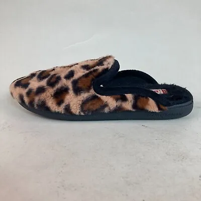 Buy Dearfoam Leopard Print Slip On Slippers Women's Size 7-8 House Shoes #206A1 • 19.21£