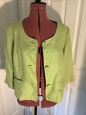 Buy Ladies Steilmann Lime Linen Jacket 18 • 4.99£