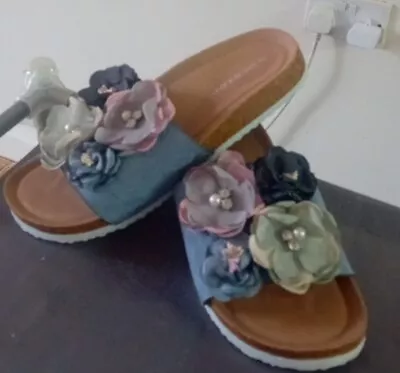 Buy  Woman  Slip On Sandals Slippers  Slider  Size Uk 4  • 5.50£