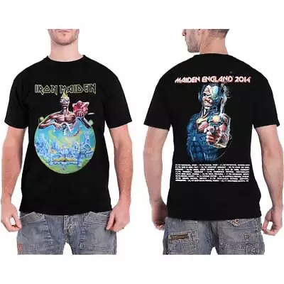 Buy Iron Maiden Unisex T-Shirt: England 2014 Tour (Back Print) OFFICIAL NEW  • 21.20£