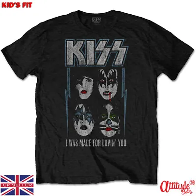 Buy Kiss Kids T Shirts-Kiss-I Was Made For Loving You-Official Product-Rock T Shirt • 14£