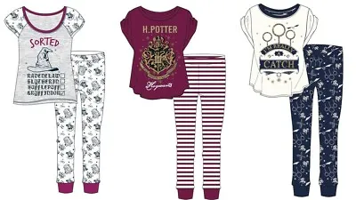 Buy Ladies Harry Potter Pyjamas Teens Nightwear Characters Ladies Lounge Wear Black • 12.99£