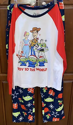 Buy Kohls Ladies Pajamas “Jammies For Your Families” Disney Toy Story Fleece  Sz. M • 14.41£