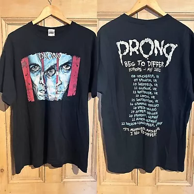 Buy PRONG T-Shirt XL BEG TO DIFFER W/ 2012 Euro Tour Back Print Rock Metal • 5£