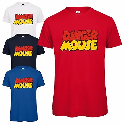Buy Danger Mouse® Logo Mens T-Shirt - Officially Licensed Top Retro Cartoon Icon Tee • 13.13£