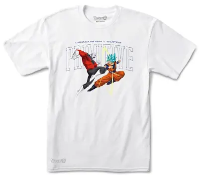 Buy Primitive Skateboards Tee T-shirt Dragonball Z Super Battle White IN • 17.22£