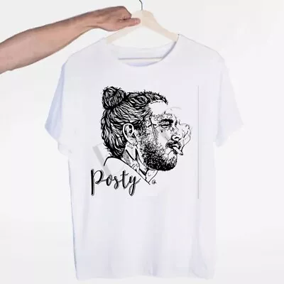 Buy Post Malone T-Shirt White Tee (Brand New) Size Asian XL (UK S/M Small/Medium)  • 7.99£