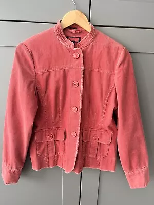 Buy BODEN Pink Corduroy Blazer Jacket UK 12 Cord Ladies Salmon Y2K 90s • 25£