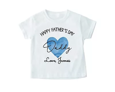 Buy Personalised Happy Father's Day T-Shirt, First Father's Day, Father's Day Gift • 8.99£