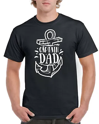 Buy Father`s Day Gift T Shirt T-Shirt TShirt Dads Birthday Fathers Day Captain Dad • 8.99£