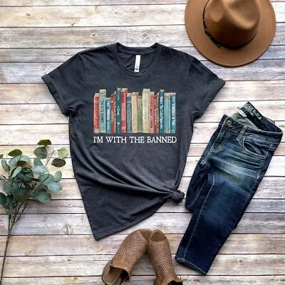 Buy I'm With The Banned, Banned Books,Unisex Super Soft Premium Graphic,Librarian • 46.05£