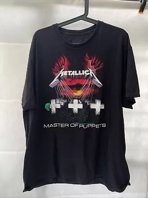 Buy Metallica Master Of Puppets T Shirt Size XL 2012 • 24.99£
