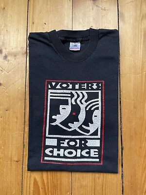 Buy Vintage FOTL  Voters For Choice 1995 Gig Black Tshirt Pearl Jam Neil Young 90s • 79.99£