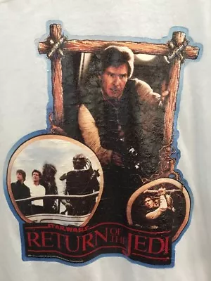 Buy Vtg 1983 Star Wars Return Of The Jedi 3/4 Sleeve T Shirt Women’s Small • 61.42£