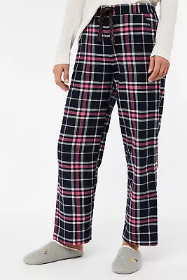 Buy Women's Ladies Woven Pyjama Bottoms Loungewear Pants Trousers Night PJS 8-16 • 6.98£