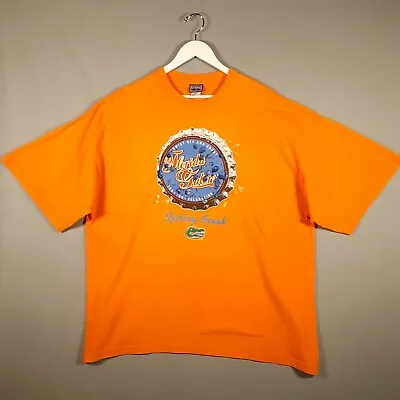 Buy VINTAGE Champs Sport T-shirt Mens XXL Florida Gators Spring Break Orange • 13.99£