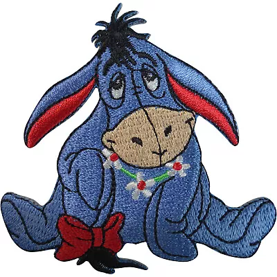 Buy Disney Winnie The Pooh Eeyore Patch Embroidered Badge Iron On Sew On T Shirt Bag • 2.79£