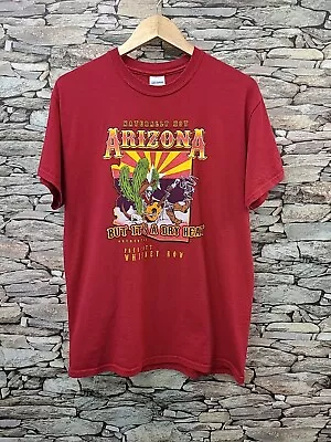 Buy Arizona Prescott Whiskey Row  T Shirt Hot But Dry Heat Graphic Print Medium 623 • 17.99£