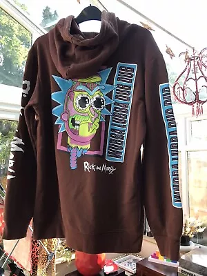 Buy H&M Rick And Morty Brown Hoodie Size S Cartoon Network • 15£