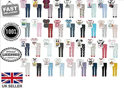 Buy New Ladies Girls Women Character Official Pyjama Set Disney Nightwear Pjs 8 - 22 • 11.40£