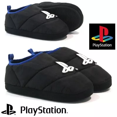 Buy New Boys Playstation Slippers Gaming Warm Cosy Fleece Mules Indoor Shoes Sizes • 9.98£