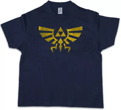 Buy TRIFORCE VINTAGE LOGO Kids Boys T-Shirt Legend Link Symbol Game Zelda Triforce • 16.99£