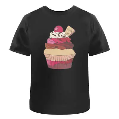 Buy 'Cherry Wafer Cupcake ' Men's / Women's Cotton T-Shirts (TA039905) • 11.99£