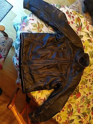 Buy Harley Davidson Leather Fxrg Motorcycle Jacket Mens Medium • 50£