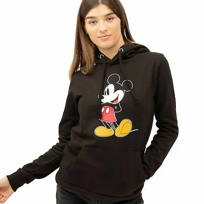 Buy Official Disney Ladies Hoodie Mickey Mouse OG  Black Sizes S - XL • 18.74£
