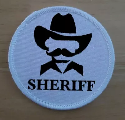 Buy Sheriff Cowboy Pistol Shoot Out Lasoo Horse Western Badge Patches Badges • 4.95£