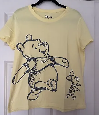 Buy 🌟Disneys Winnie The Pooh & Piglet Lemon T-Shirt ~ Size Medium ~ Barely Worn🌟 • 3.99£