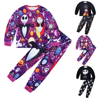 Buy Kids Girls Boys Nightmare Before Christmas Pyjamas Outfits Nightwear Loungewear • 10.99£