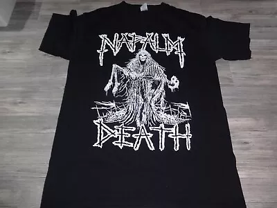 Buy Napalm Death Allover-Print Shirt Death Metal Grindcore Lividity (M) Medium Nasum • 28.66£