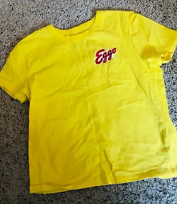 Buy Kellogg's Eggo Waffle Yellow Cropped T-shirt Women Size Medium  • 1.60£