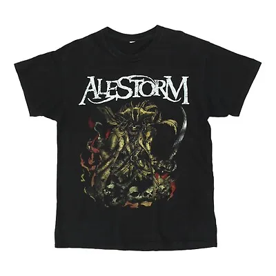 Buy Alestorm Mens Black Band Tshirt | Vintage Scottish Heavy Metal Music VTG • 45£